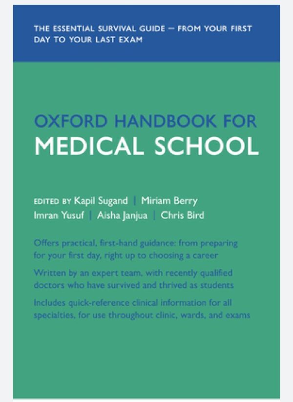 Oxford Handbook for Medical School (Oxford Medical Handbooks) (چاپ سیاه و سفید)